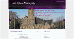 Desktop Screenshot of cuninghammemorial.org.uk