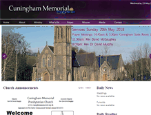Tablet Screenshot of cuninghammemorial.org.uk